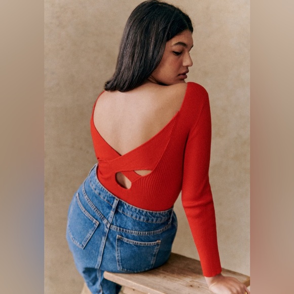 NWOT Sézane Lena Bodysuit - Size Medium - Picture 1 of 8